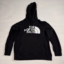 The North Face Half Dome Pullover Hoodie Black White Graphic Women s M