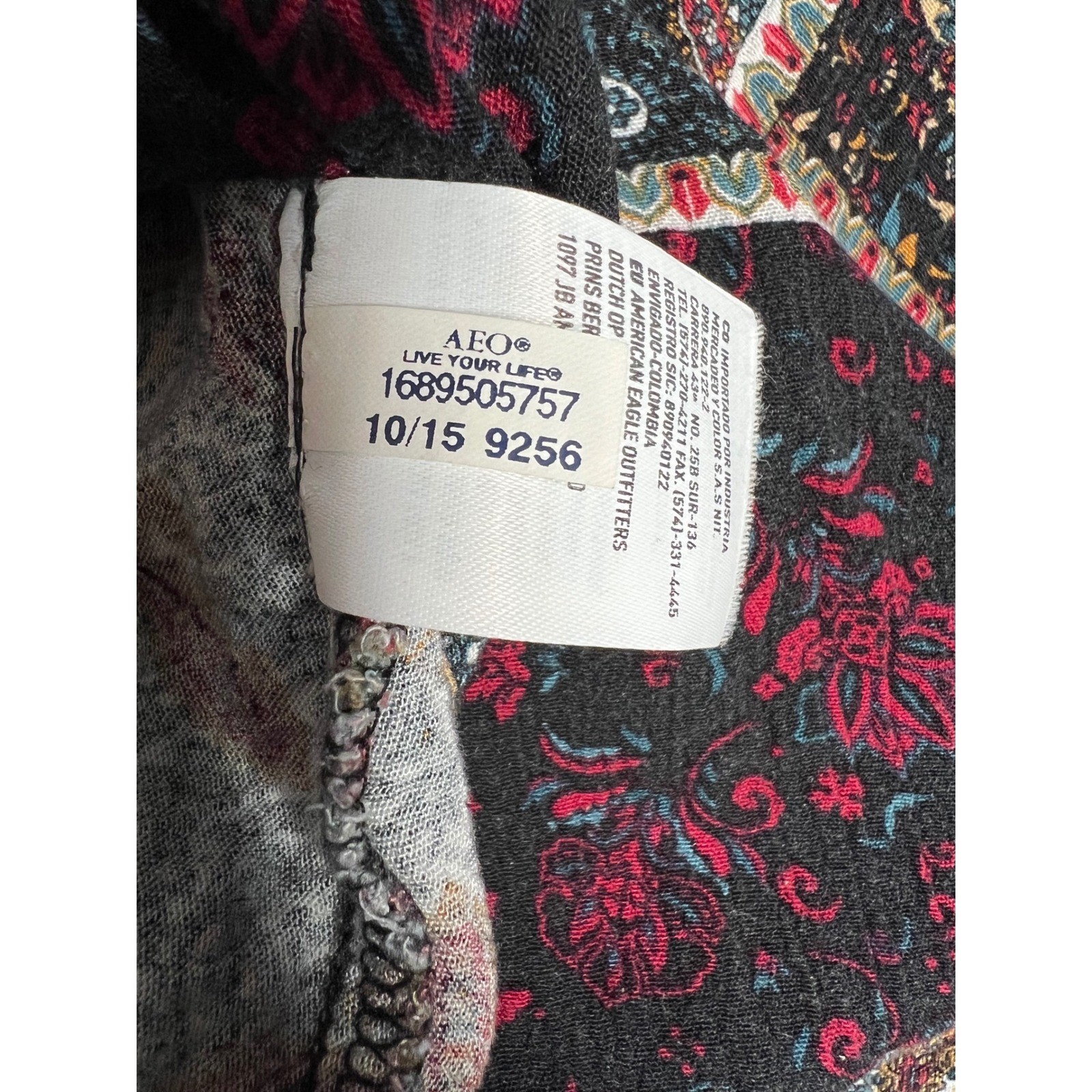 American Eagle Patchwork Bell Sleeve Babydoll Top… - image 7