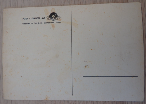 Autogramm Schlagersänger und Schauspieler Peter Alexander 1970er Jahre (123830) - Bild 3 von 3