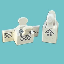 MARTHA STEWART Triple Chain PAPER PUNCHES Set of 2 Corner Deep Edge Tested