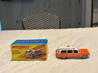 2009 MATCHBOX DIECAST METAL CAR LESNEY EDITION WITH BOX '63 CADILLAC AMBULANCE