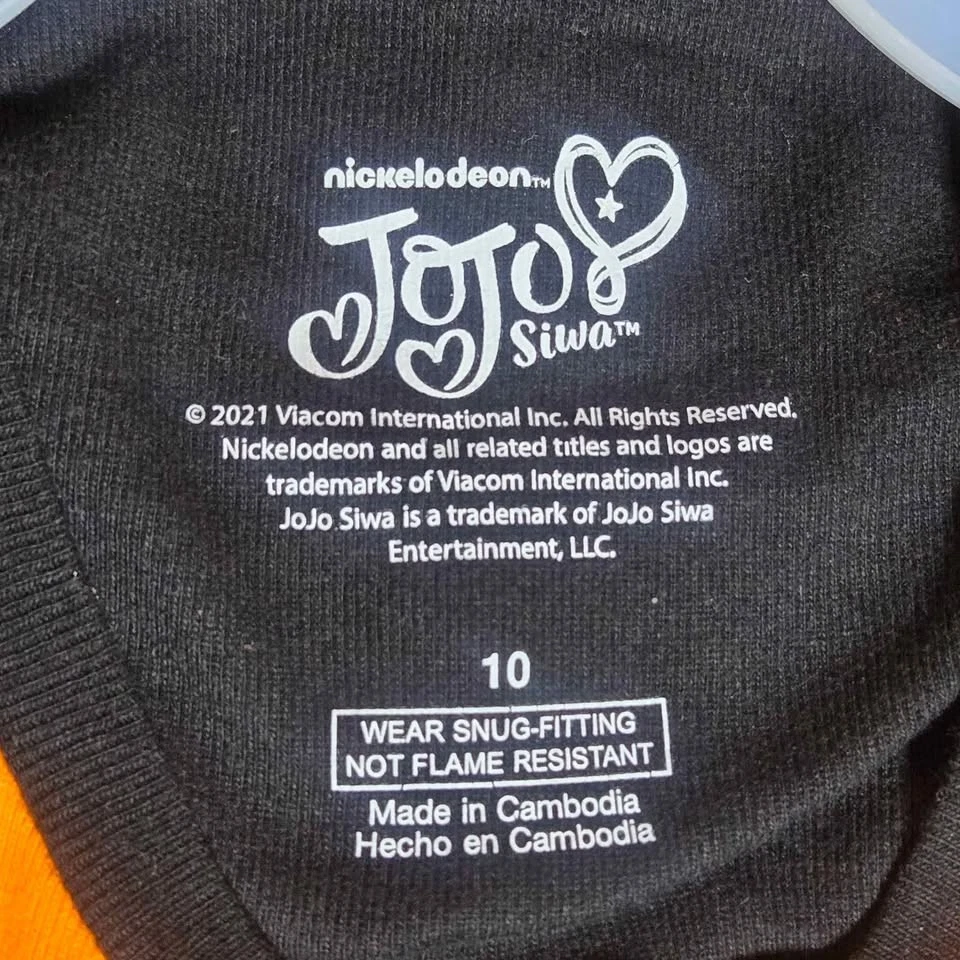 Halloween 2 piezas Niñas Talla 10 Nickelodeon JoJo Siwa Nuevo con Etiquetas [T13/15] Foto 3 de 4