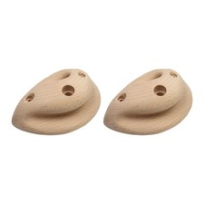 2Pcs Wood Rock Climbing Holds Grip Strengthener Compact Exercise Portable