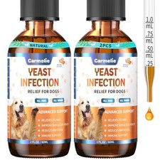 2PCS Dog Yeast Infection Treatment - Itch Relief, Ear  Paw Care, Allergy Suppor