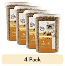 4 pack Crunchy Creamy Cat Treats Chicken Flavor 16 oz