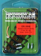 Eureka XXL 1/35 Russian Modern Tanks T-54, T-55, T-62 Tow Cables ER-3506