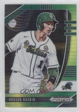 2020 Panini Prizm Draft Picks Green & Yellow Hyper Hudson Haskin #PDP39 11th