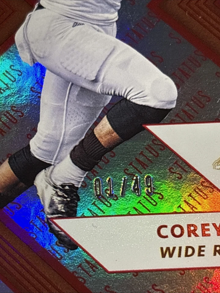 Corey Davis 2018 Elite Status DieCut #’d 01/49 Card & 2017 R&S #’d 43/99 Card - Image 3 of 4