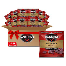 Jack Link'S Beef Jerky, Original, Multipack Bags - Flavorful Meat Snacks for Lun