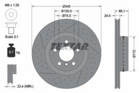 2X Bremsscheibe Hinten Textar 92265225 FÜR BMW Bremsscheiben Scheibenbremse