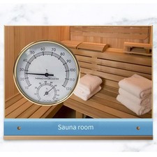 Sauna Thermometer Hygrometer for Accurate Temperature and Humidity Reading