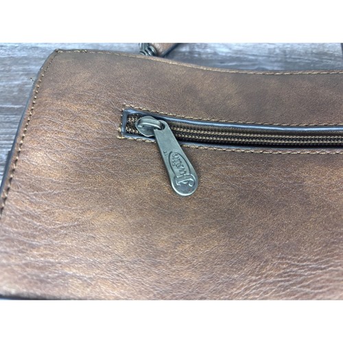 Justin Boots Embossed Vegan Leather Crossbody Western Shoulder Bag Cowgirl Rodeo - Picture 6 of 12