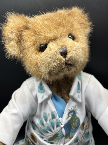 Elvis Presley VIVA Teddybär Ashton-Drake TCB Collect 2009 Peacock Jumpsuit Neu im Karton - Bild 1 von 8