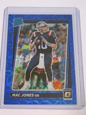 2021 Panini Donruss Optic Mac Jones Autograph Purple Stars #206 card
