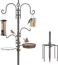 Bird Feeding Station Kit Bird Feeder Pole Wild Bird Feeder Hanging Kit Planter