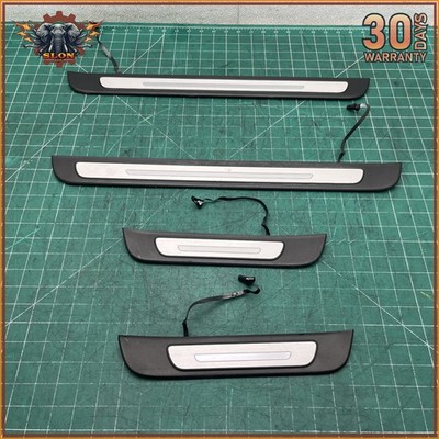12-18 AUDI A7 QUATTRO FRONT & REAR DOOR SCUFF SILL PLATE TRIM COVER SET OF 4 OEM