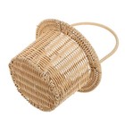 Imitation Rattan Flower Girl Wedding Basket - Rustic Picnic Candy Bucket -