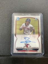 2023 Bowman Jorge Burgos #CPA-JBG Chrome Prospects Auto 1st Bowman Guardians