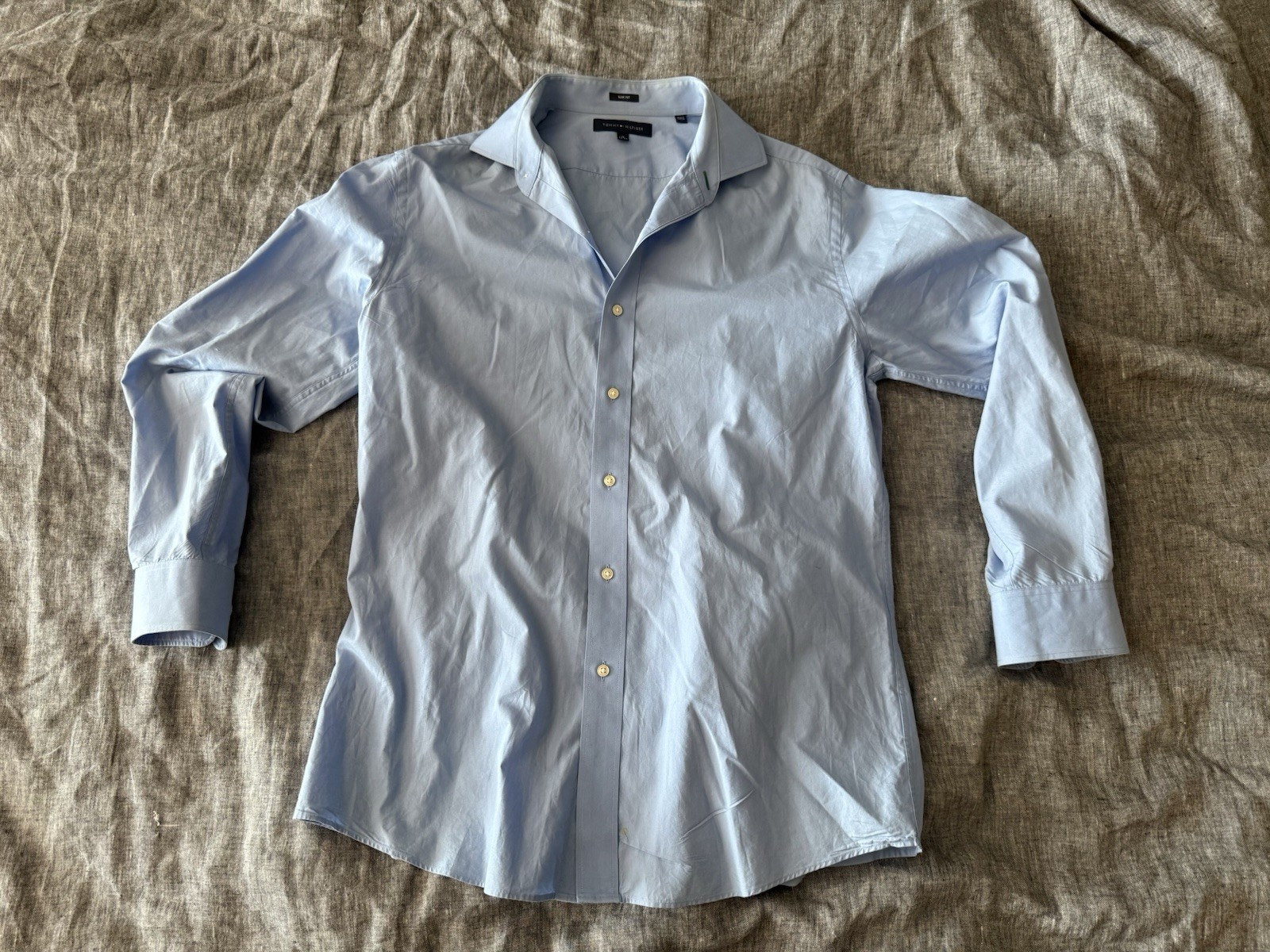 3 Solid Color Long Sleeve Button Down Shirts - image 9