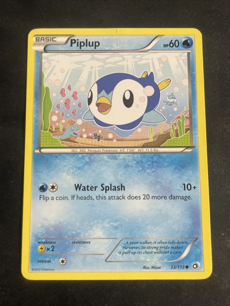 penguin pokemon card Piplup Pokémon TCG Cards for sale