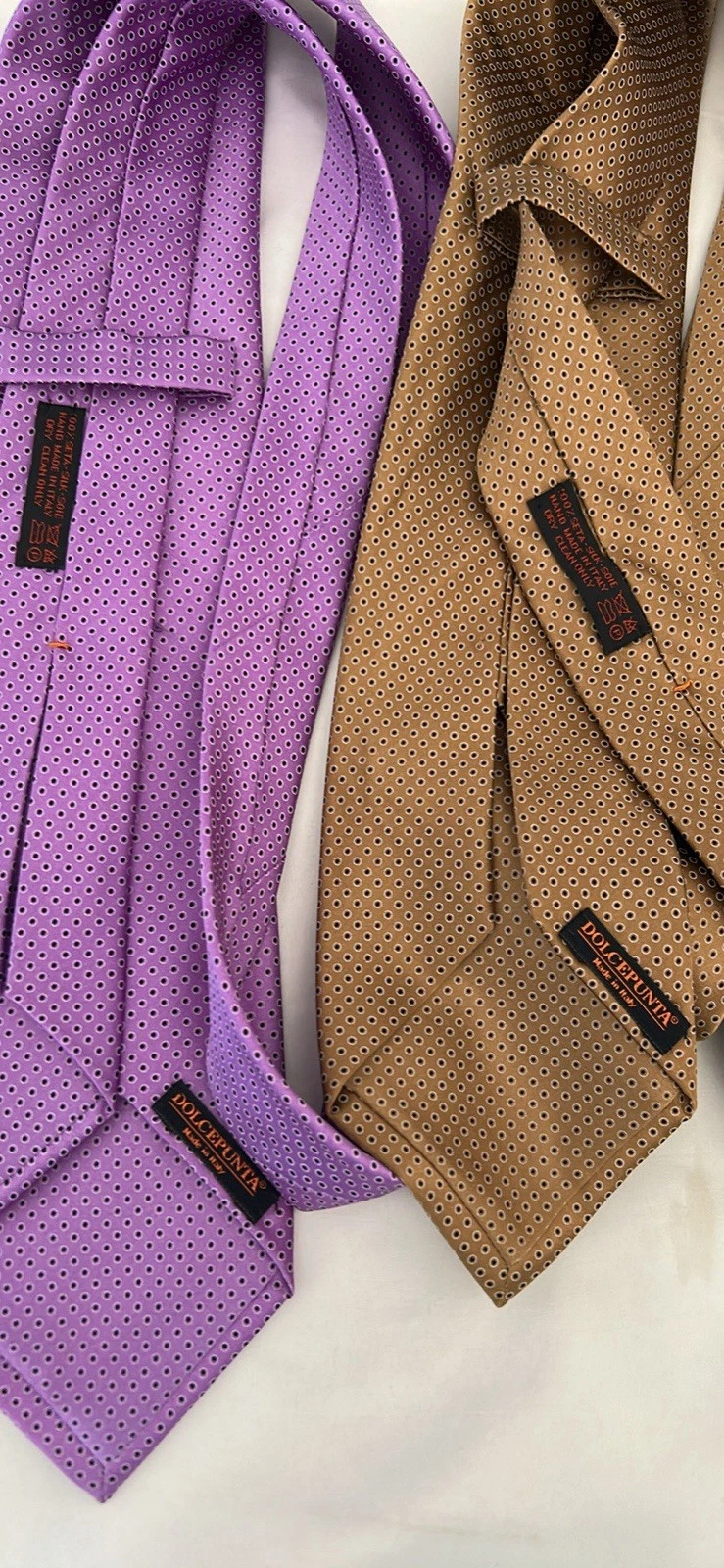 Dolce Puntata Carlo Palazzi Ninno Vela 8pc Luxury Men's Silk Tie Lot - product detail image 3