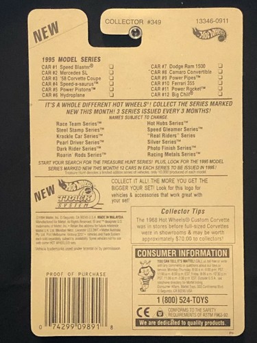 1/64 HOT WHEELS 1995 MODEL SERIES #349 9 OF 12 POWER PIPES - Picture 2 of 2