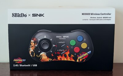 8BitDo NEOGEO Wireless 2.4G Bluetooth USB Controller (Kyo Kusanagi) BRAND NEW