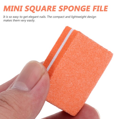 50 Pcs Square Sponge File Buffers for Nails Buffing Polishing Block - Imagen 11 de 12