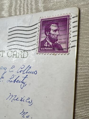 abraham lincoln 4 cent briefmarke lila sehr selten - Bild 2 von 5