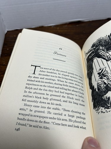 THE BLACK STALLION 1941 EDITION Walter Farley Classic Horse 24th Printing Book - Foto 8 di 10