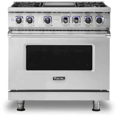 Viking 7 Series VGR73624GSS 36 Inch Freestanding Professional Gas Range