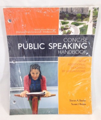 Concise Public Speaking Handbook Custom Third Edition OSU OKC Steven Susan Beebe | eBay