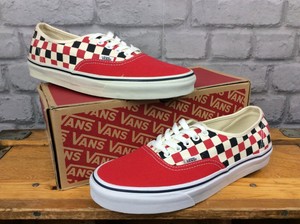 red and cream vans