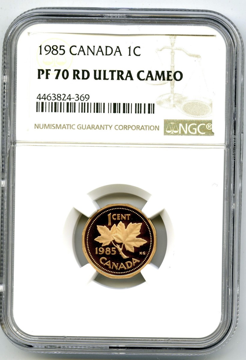 1985 カナダ 1ドル NGC PF70UC アンティーク・モダン　古銭 1985 1C CANADA CENT NGC PF70 UCAM RARE TOP GRADEDNONE HIGHER | eBay