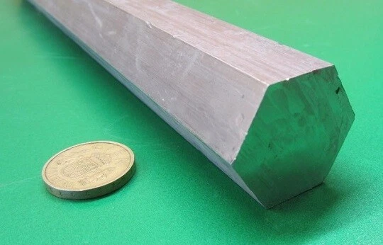 Barra hexagonal de aluminio 6061 1 1/4" (1,25") hexagonal x 3 pies de longitud Foto 4 de 4