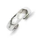 Domed Toe Ring Sterling Silver Solid Polished