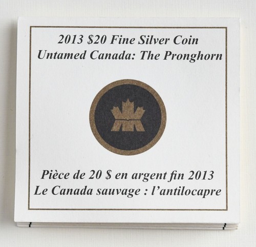 2013 Canada 20 $ Untamed Canada: Pronghorn 99,99% Fine Silver Coin in OGP - Bild 13 von 18