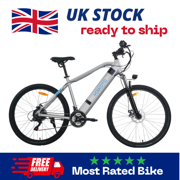 Bicicleta Eléctrica 36v con Marco Incorporado Batería EBike MTB 27.5" Bicicleta Eléctrica