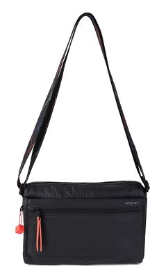 Hedgren Inner City Eye Shoulder Bag RFID Umhängetasche Creased Black / Coral