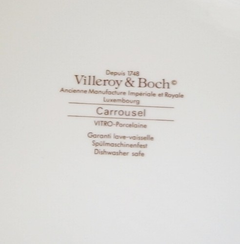 Villeroy & Boch Geschirr Karussell grau/kastanienbraun Bänder 14" Teller auslaufend - Bild 5 von 5
