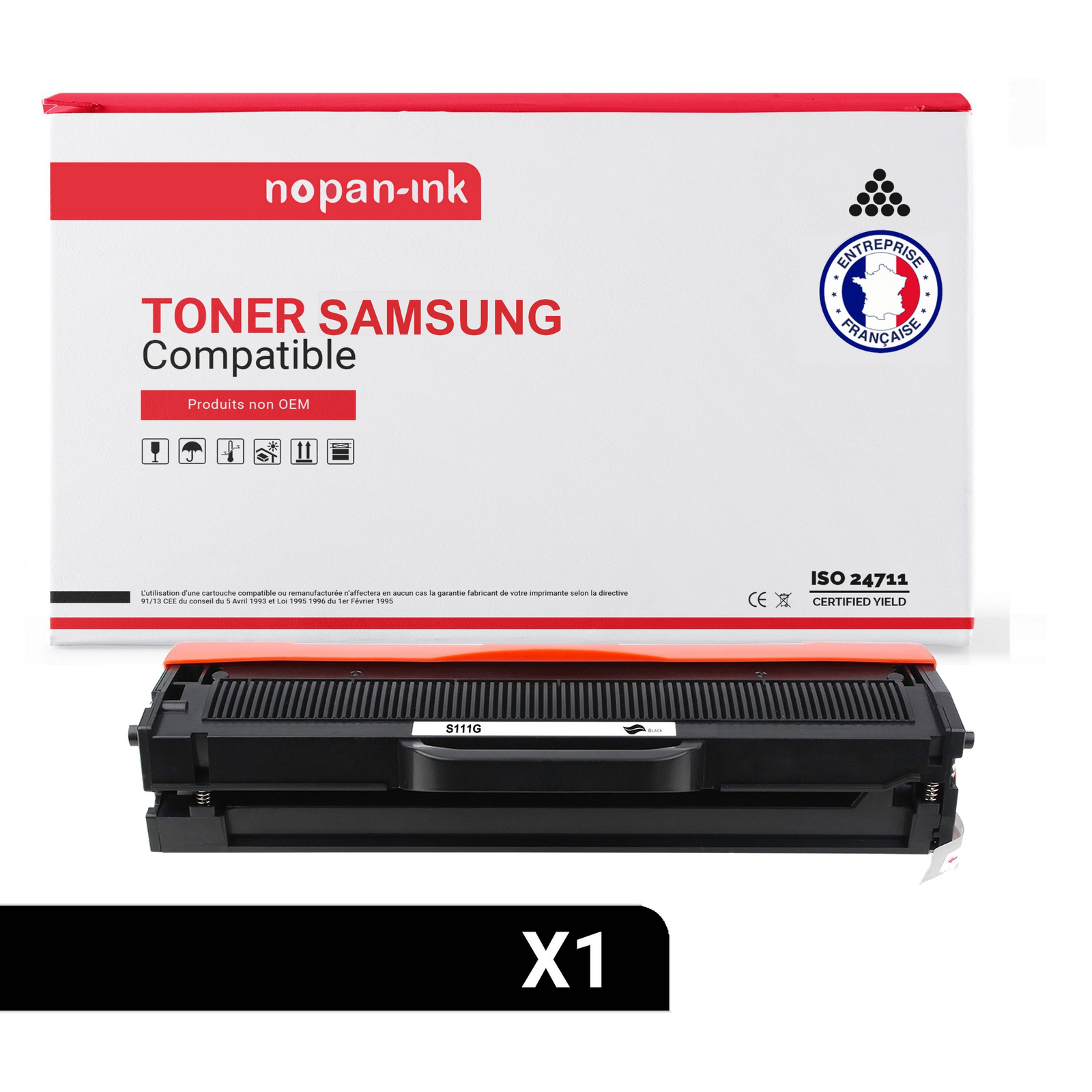 Cartouche toner SAMSUNG MLT-D111S compatible NOPAN-INK noir pour imprimante laser Xpress monochrome