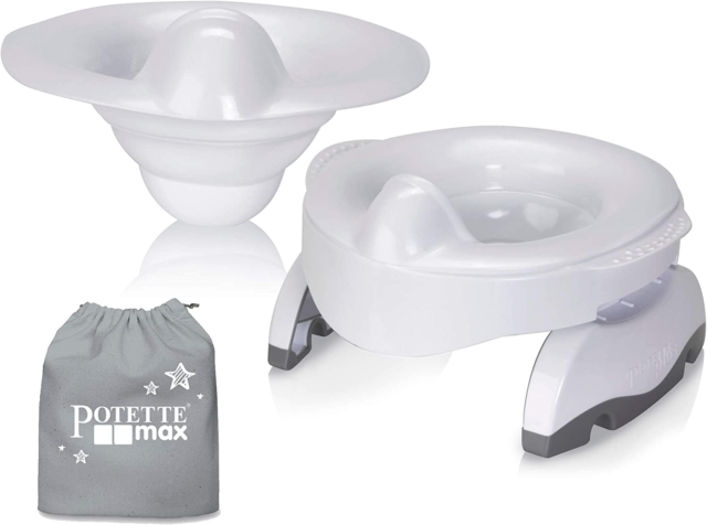 Potette Max 3-in-1 Travel Potty | Award-Winning Compact Foldable Potty and Seat