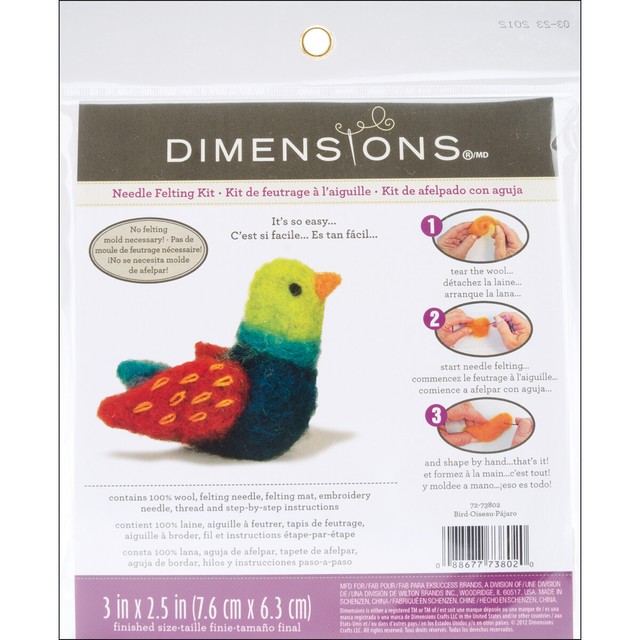 Dimensions Needlecrafts Feltworks Needle Felting Kit Bird For Sale Online Ebay