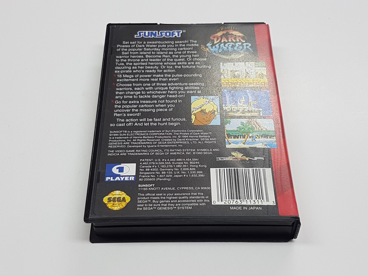 The Pirates Of Dark Water【中古・Genesis北米版】 Pirates Of Dark Water (Sega Genesis) Complete In Case w/ Reg