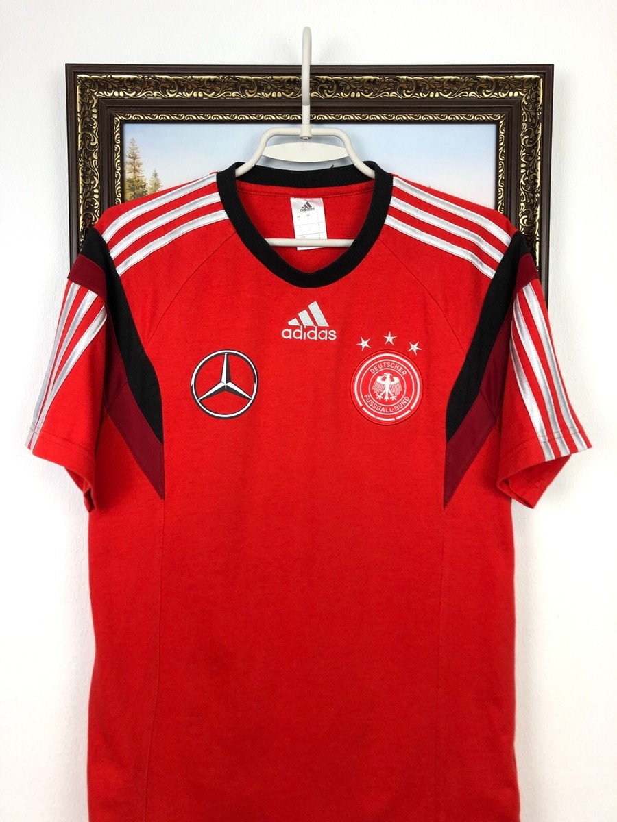 ウェア 90S GERMANY NATIONAL TEAM adidas BENZ L Adidas Germany Football Train Shirt Mercedes Benz Soccer