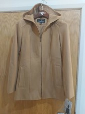 Bnwt Womens London Fog Hooded Coat In Camel Xxs Rrp £120.00