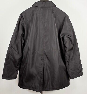 Y2K 90s PRADA black nylon jacket coat mens boxy cut wool lined | eBay