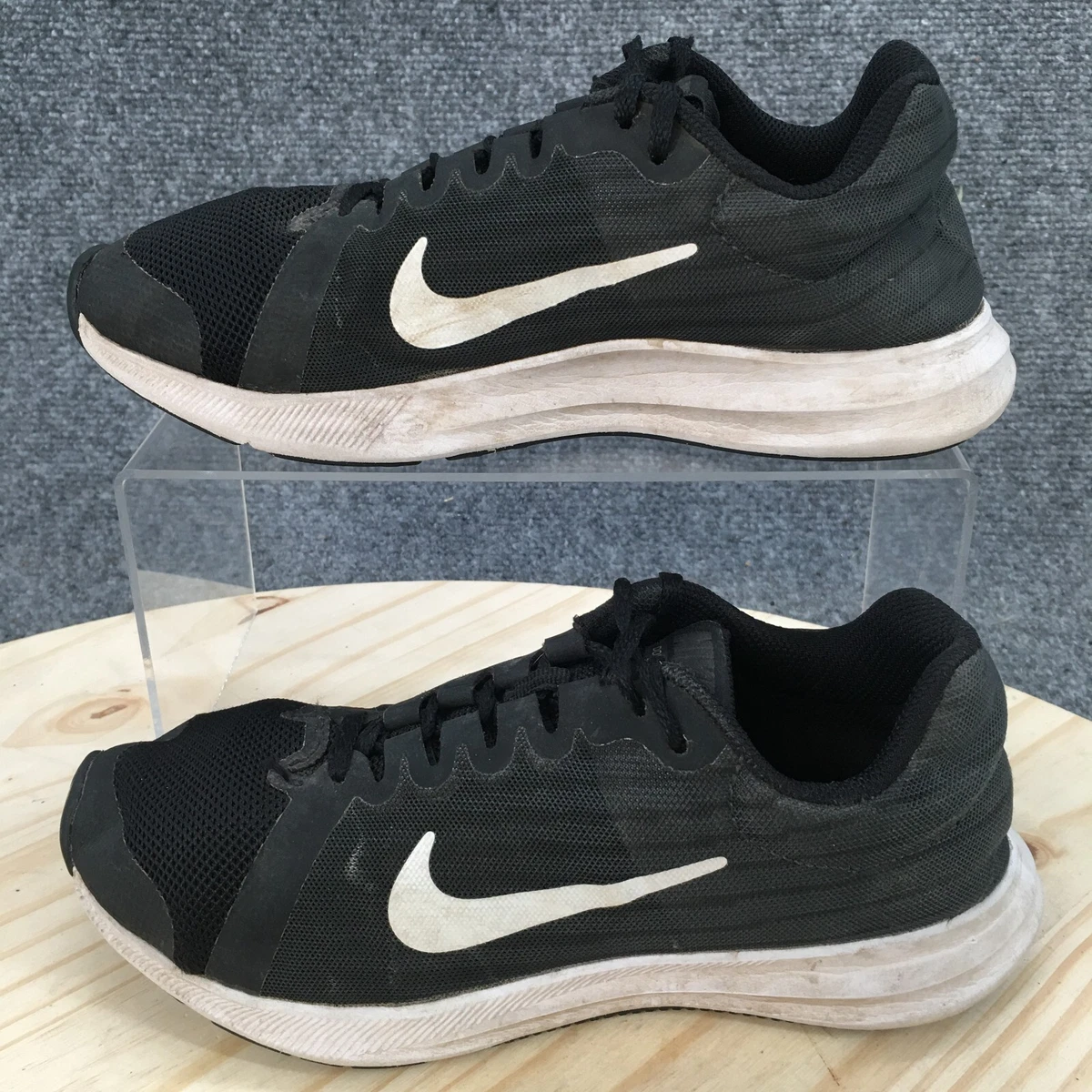 Nike Shoes Youth 4 W Wide Downshifter 8 Running Sneakers Black Low