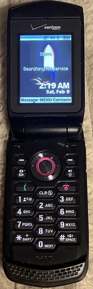 Casio G'zOne Ravine C751 Black Flip Phone (Verizon) - Image 2 of 4