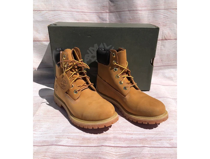 Timberland Women s 6 Inch Premium Waterproof Boots Wheat Nubuck
